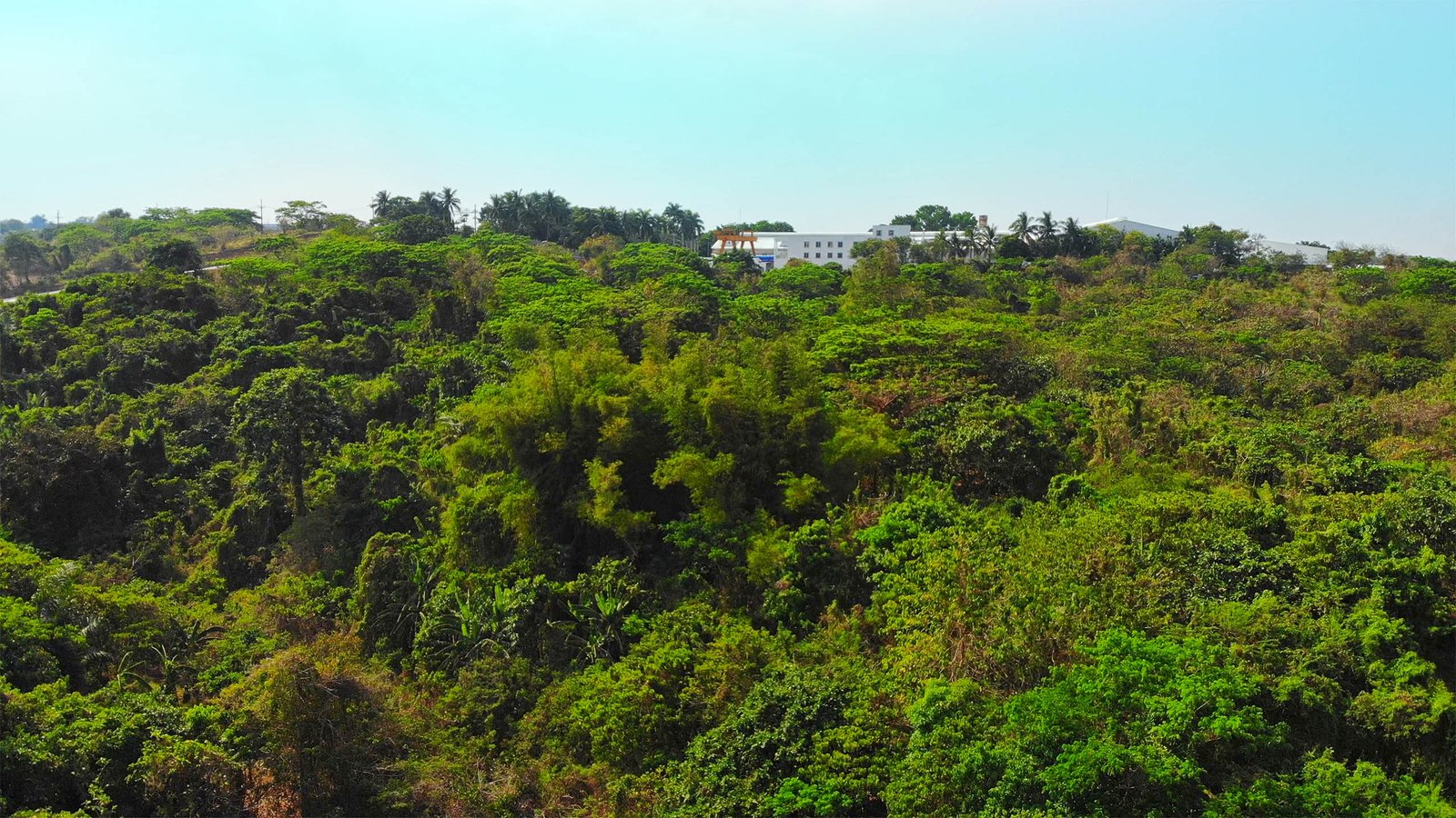 Aerial view of a luxury villa overlooking a hill in Silang, Cavite, Philippines